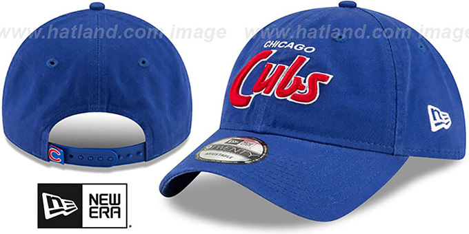 Cubs 'RETRO-SCRIPT SNAPBACK' Royal Hat by New Era