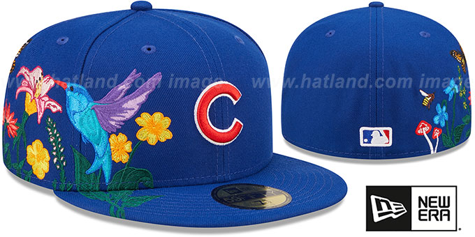 Cubs 'SIDE-BLOOM' Royal Fitted Hat by New Era