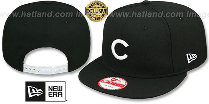 Cubs 'TEAM-BASIC SNAPBACK' Black-White Hat by New Era