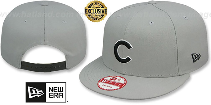 Cubs 'TEAM-BASIC SNAPBACK' Grey-Black Hat by New Era