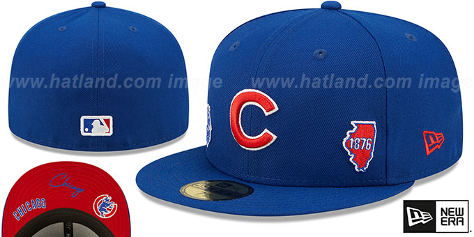 Cubs 'TRIPLE THREAT IDENTITY' Royal Fitted Hat by New Era