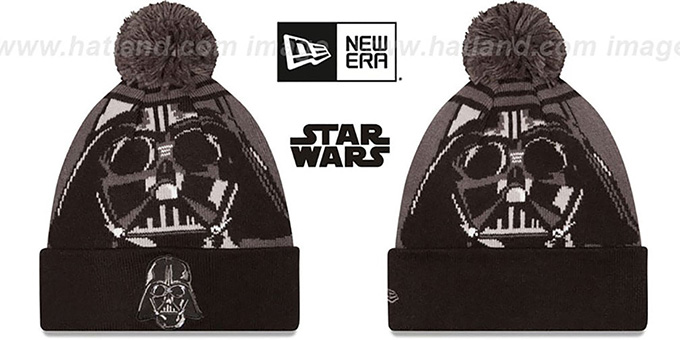 Darth Vader 'LOGO WHIZ' Grey-Black Knit Beanie Hat by New Era