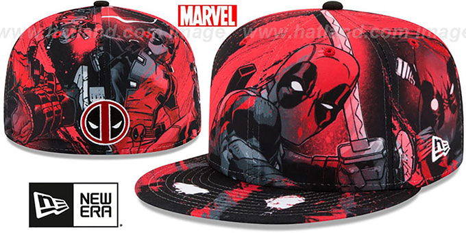 Deadpool 'HI-RES ALL-OVER' Fitted Hat by New Era