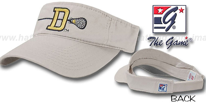 Delaware  'LACROSSE' Visor by the Game - stone