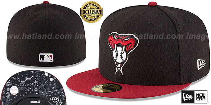 Diamondbacks  ALTERNATE-2 'BLACKDANA BOTTOM' Fitted Hat by New Era