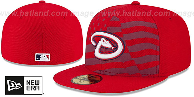 Diamondbacks '2015 JULY 4TH STARS N STRIPES' Hat by New Era