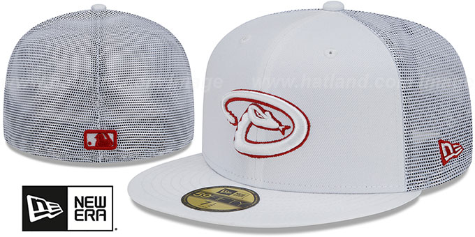 Diamondbacks 'BATTING PRACTICE TRUCKER' White Fitted Hat by New Era