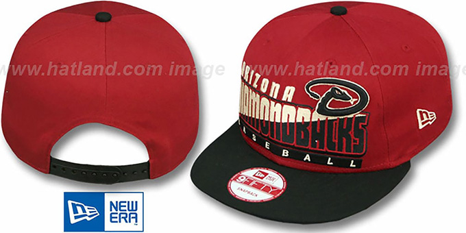 Diamondbacks 'SLICE-N-DICE SNAPBACK' Brick-Black Hat by New Era