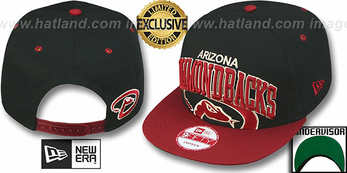 Diamondbacks 'SUPER-LOGO ARCH SNAPBACK' Black-Brick Hat by New Era