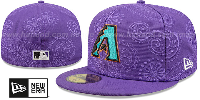 Diamondbacks 'SWIRL' Purple Fitted Hat by New Era