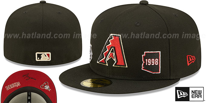 Diamondbacks 'TRIPLE THREAT IDENTITY' Black Fitted Hat by New Era