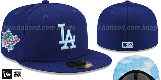 Dodgers 1988 WS 'CLOUD-UNDER' Royal Fitted Hat by New Era