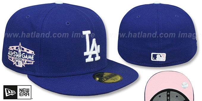 Dodgers 2022 ALL STAR GAME 'PINK-BOTTOM' Fitted Hat by New Era