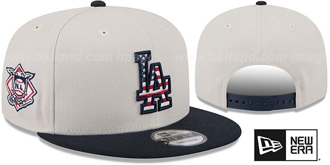 Dodgers 2024 'JULY 4TH STARS N STRIPES SNAPBACK' Hat by New Era