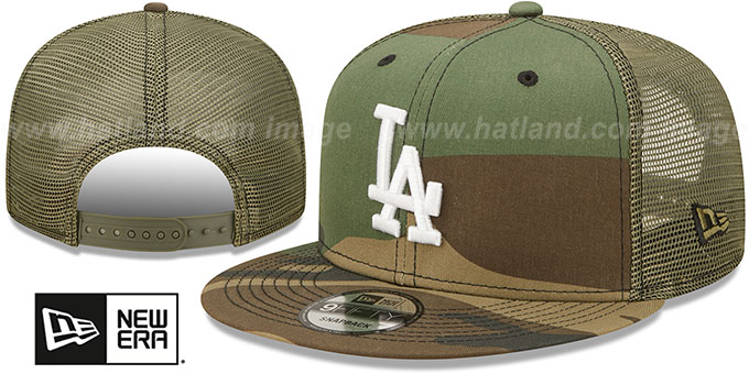 Dodgers 'ARMY CAMO TRUCKER' Hat by New Era