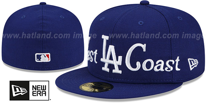 Dodgers 'CITY-NICKNAME' Royal Fitted Hat by New Era