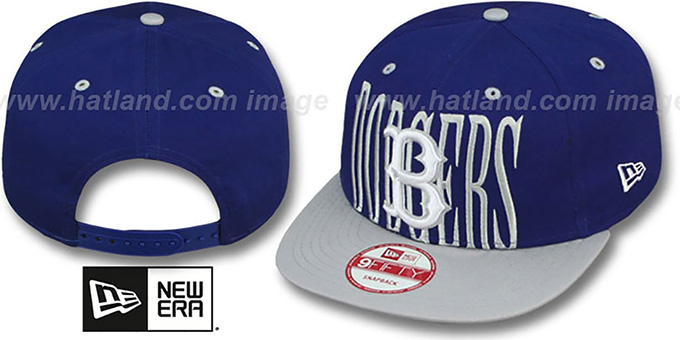 Dodgers COOP 'STEP-ABOVE SNAPBACK' Royal-Grey Hat by New Era