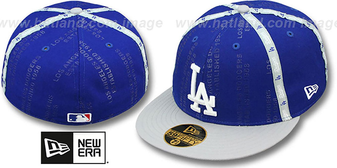 Dodgers 'GELLIN' Royal-Grey Fitted Hat by New Era