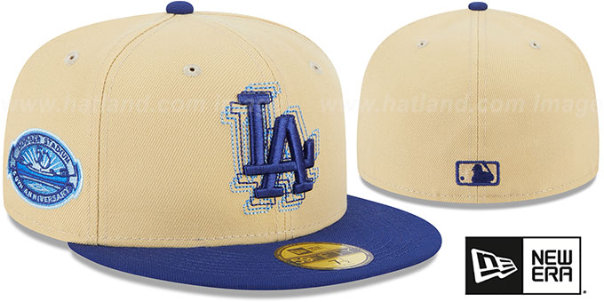 Dodgers 'ILLUSION SIDE-PATCH' Gold-Royal Fitted Hat by New Era