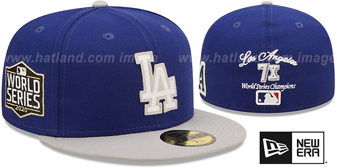 Dodgers 'LETTERMAN SIDE-PATCH' Fitted Hat by New Era