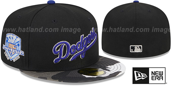 Dodgers 'METALLIC CAMO' Fitted Hat by New Era