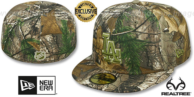 Dodgers 'MLB TEAM-BASIC' Realtree Camo Fitted Hat by New Era