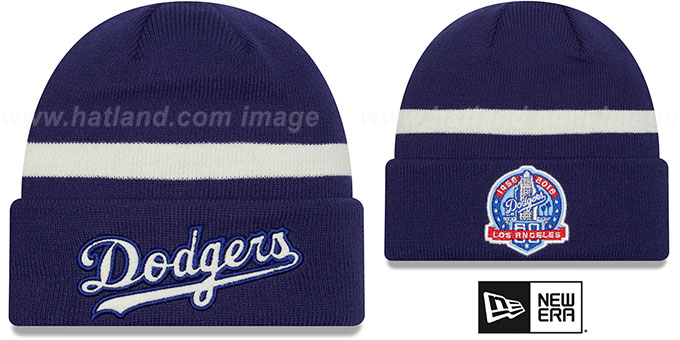 Dodgers 'RETRO-CUFF' Knit Beanie by New Era