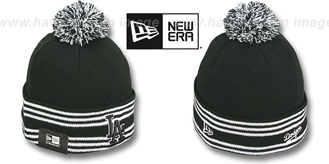 Dodgers 'SPORT-KNIT' Black-Black Beanie Hat by New Era