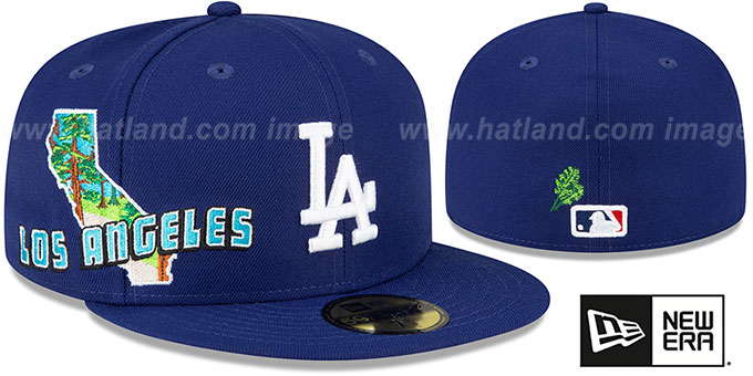 Dodgers 'STATEVIEW' Royal Fitted Hat by New Era