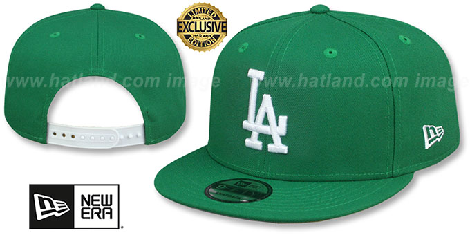 Dodgers 'TEAM-BASIC SNAPBACK' Kelly-White Hat by New Era