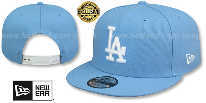 Dodgers 'TEAM-BASIC SNAPBACK' Sky-White Hat by New Era