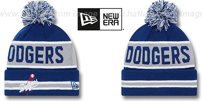 Dodgers 'THE-COACH' Royal Knit Beanie Hat by New Era