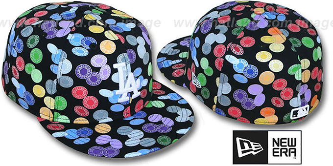 Dodgers 'TOKENS' Black-Multi Fitted Hat by New Era