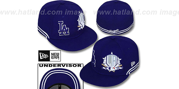 Dodgers 'TWO-BIT' Royal-White Fitted Hat by New Era