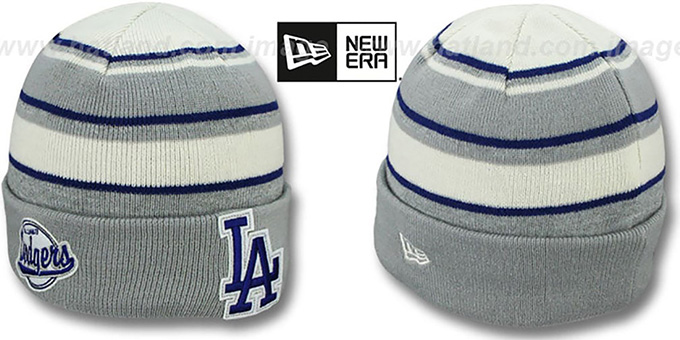 Dodgers 'WINTER TRADITION' Knit Beanie Hat by New Era