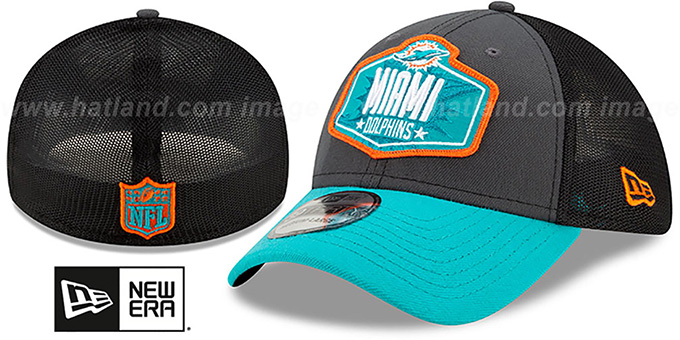 Dolphins '2021 NFL TRUCKER DRAFT FLEX'  Hat by New Era