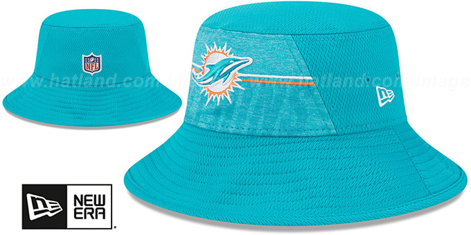 Dolphins 2023 'NFL TRAINING CAMP BUCKET' Aqua Hat by New Era