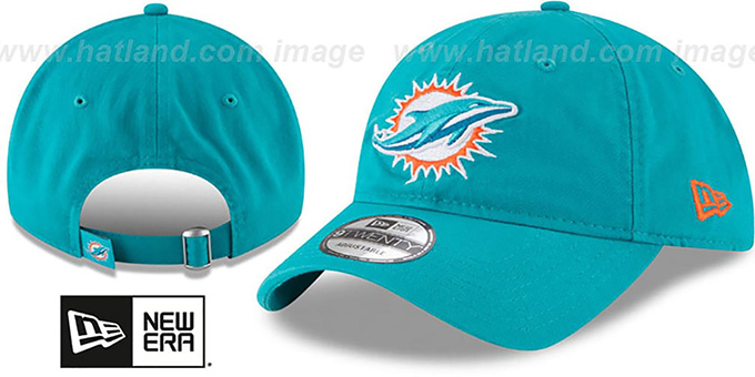 Dolphins 'CORE-CLASSIC STRAPBACK' Aqua Hat by New Era