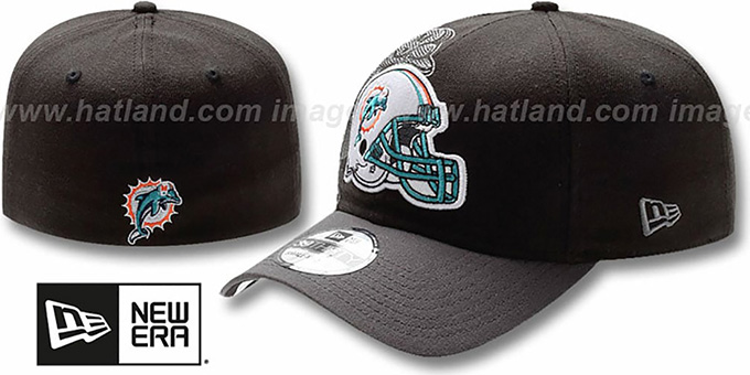 Dolphins 'NFL BLACK-CLASSIC FLEX' Hat by New Era