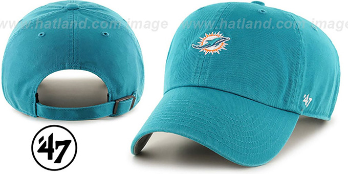 Dolphins 'POLO STRAPBACK' Aqua Hat by Twins 47 Brand