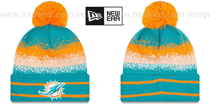 Dolphins 'SPEC-BLEND' Knit Beanie Hat by New Era