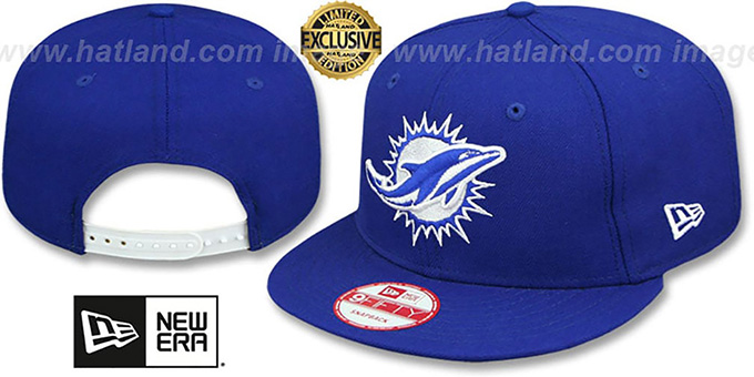 Dolphins 'TEAM-BASIC SNAPBACK' Royal-White Hat by New Era