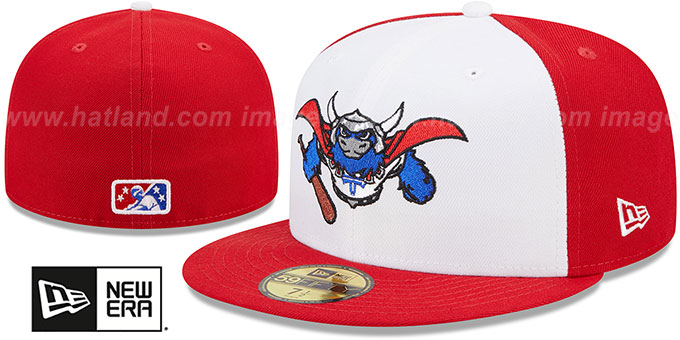 Drillers 'MILB MARVEL DEFENDERS' White-Red Fitted Hat by New Era