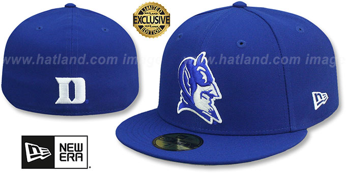 Duke 'NCAA ALTERNATE TEAM-BASIC' Royal Fitted Hat by New Era