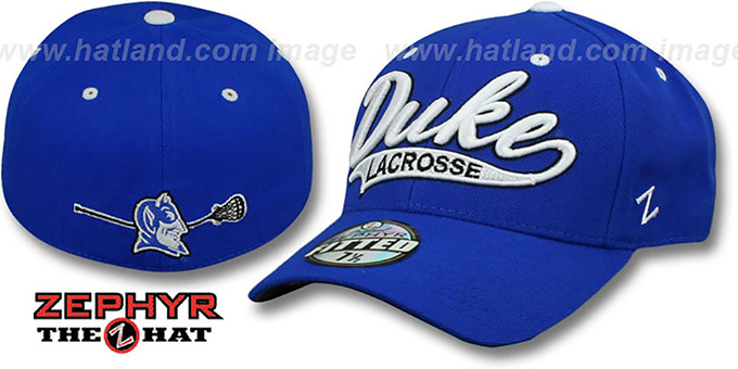 Duke 'SWOOP LACROSSE' Royal Fitted Hat by Zephyr