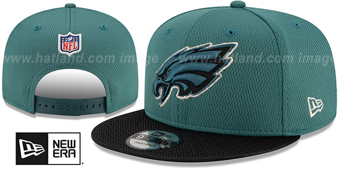 Eagles '2021 NFL SIDELINE ROAD SNAPBACK' Green-Black Hat by New Era