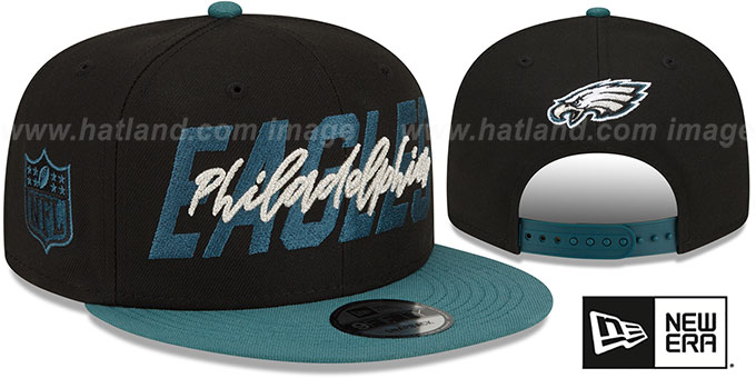 Eagles '2022 NFL DRAFT SNAPBACK' Black-Green Hat by New Era