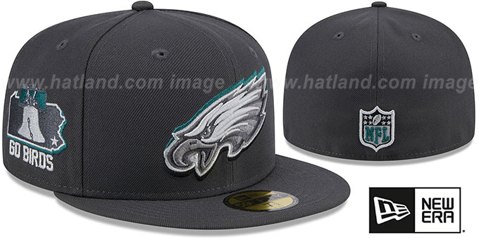 Eagles 2024 'ONSTAGE NFL DRAFT' Grey Fitted Hat by New Era