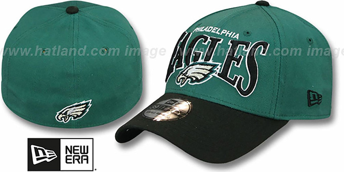 Eagles 'COIN TOSS FLEX' Green-Black Hat by New Era