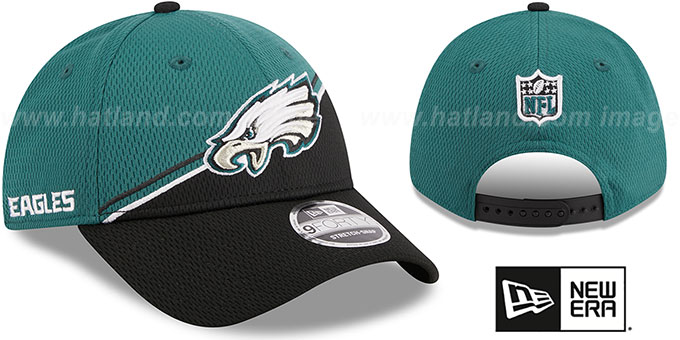 Eagles 'DASHMARK SIDELINE SNAPBACK' Green-Black Hat by New Era